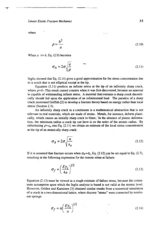 Anderson fracture mechanics