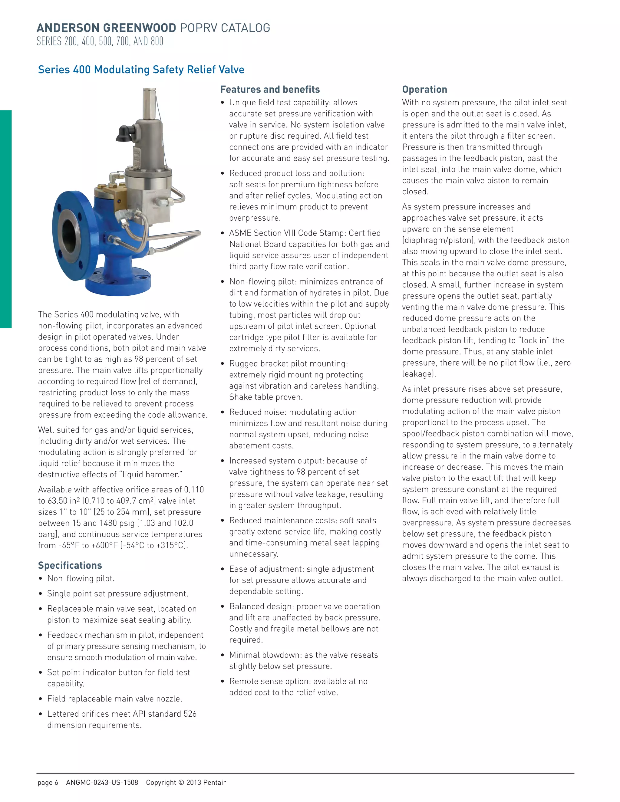 Anderson Greenwood Pilot Operated Pressure Relief Valves PDF