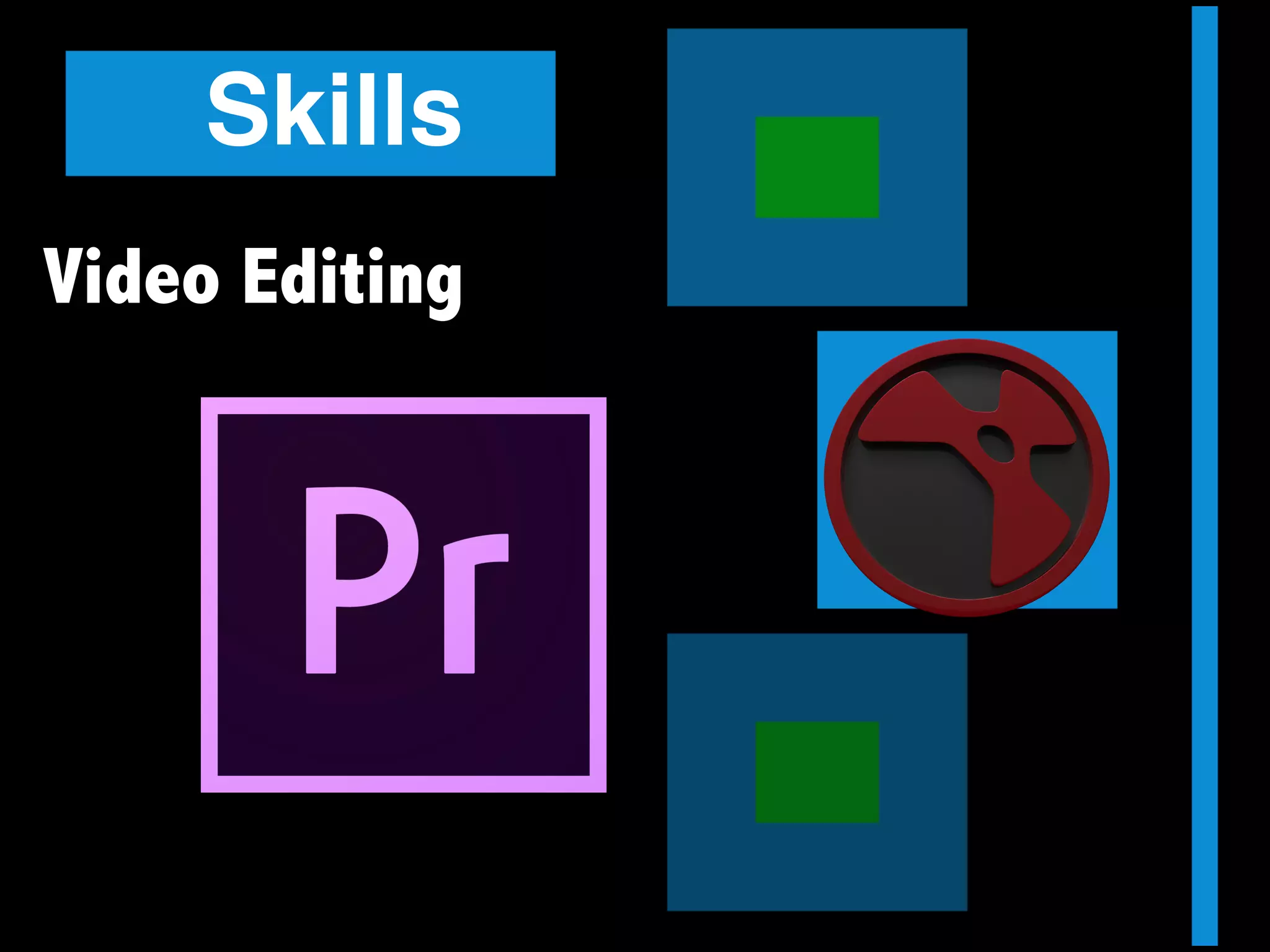 Skills
Video Editing
 