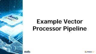 Example Vector
Processor Pipeline
 
