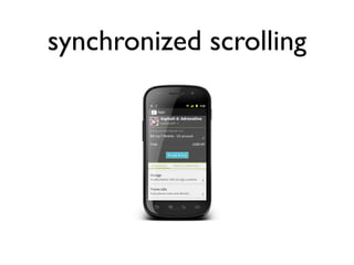 synchronized scrolling
 