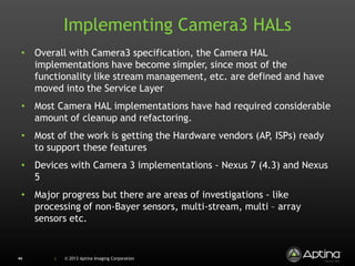 Hidden Camera 3 APIs in Android 4.4 (KitKat) | PPTX