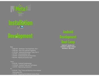 AnDevCon IV - Android Bootcamp