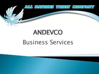 ANDEVCO

Business Services

 