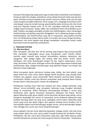 Penanaman Nilai Dan Moral Pada Anak Sekolah Dasar Dengan Pendekatan S