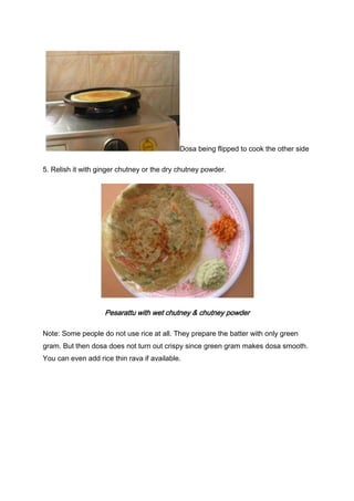 Andhra pesarattu(dosa)