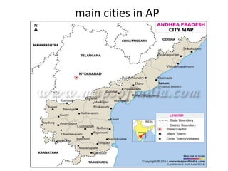 main cities in AP
 