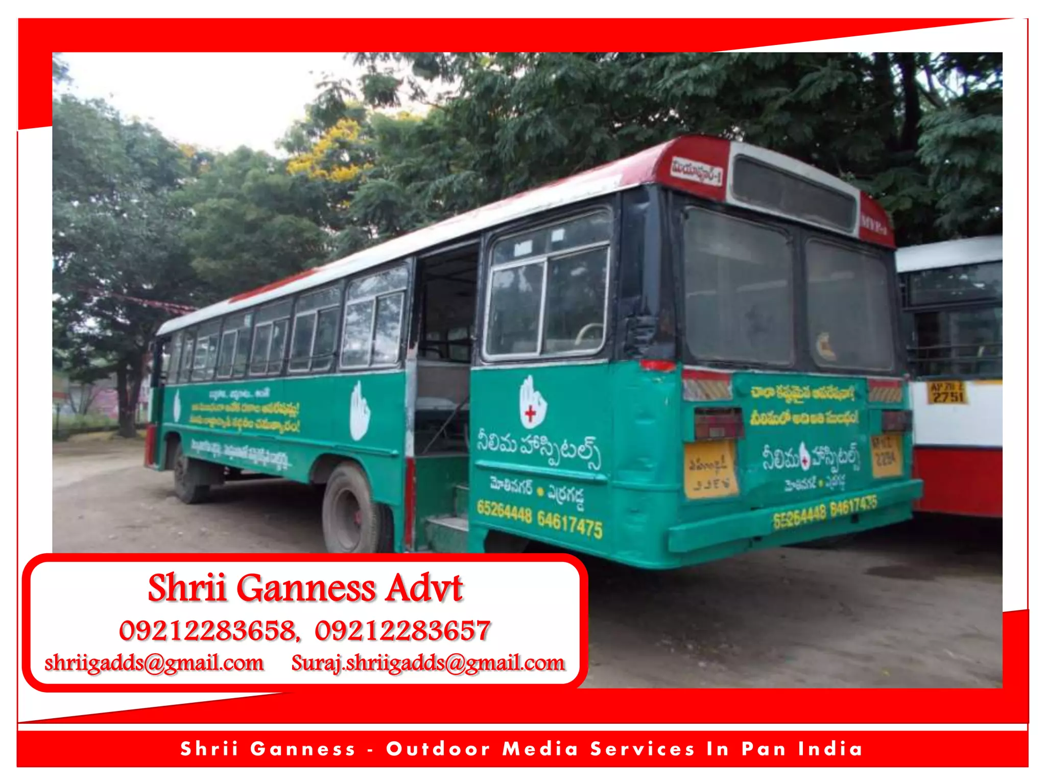 Andhra pradesh Transit Bus Buses Advertising Advertisement Branding ...