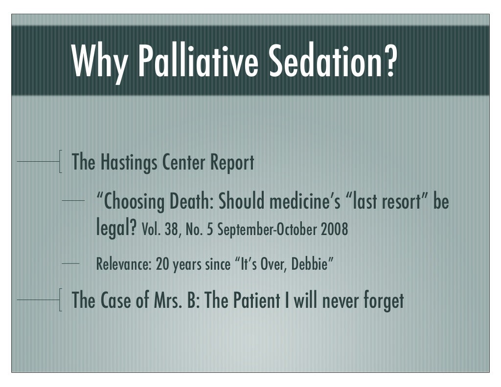 Terminal sedation image