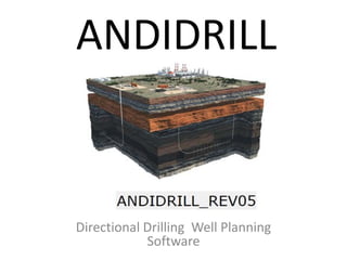 ANDIDRILL
Directional Drilling Well Planning
Software
 