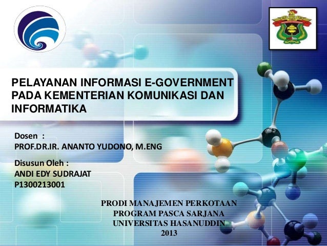 PELAYANAN INFORMASI E-GOVERNMENT PADA KEMENTERIAN ...