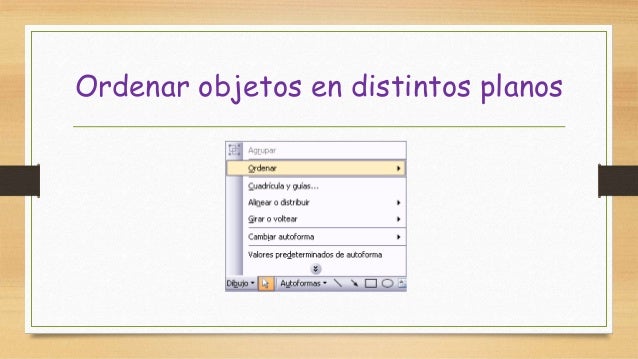 Resultado de imagen para ordenar objetos en distintos planos