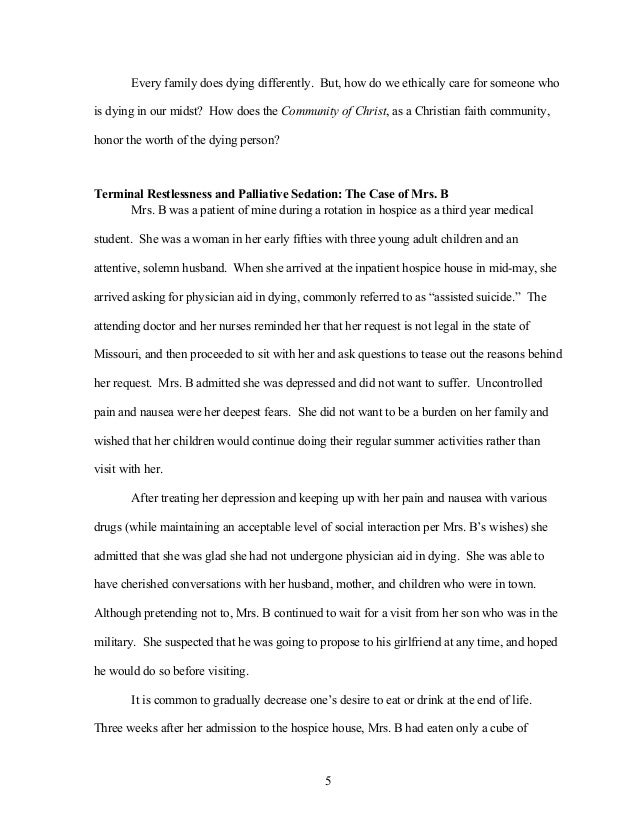 physician assisted suicide essay