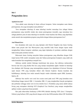 Andino Maseleno - Modul Java | PDF