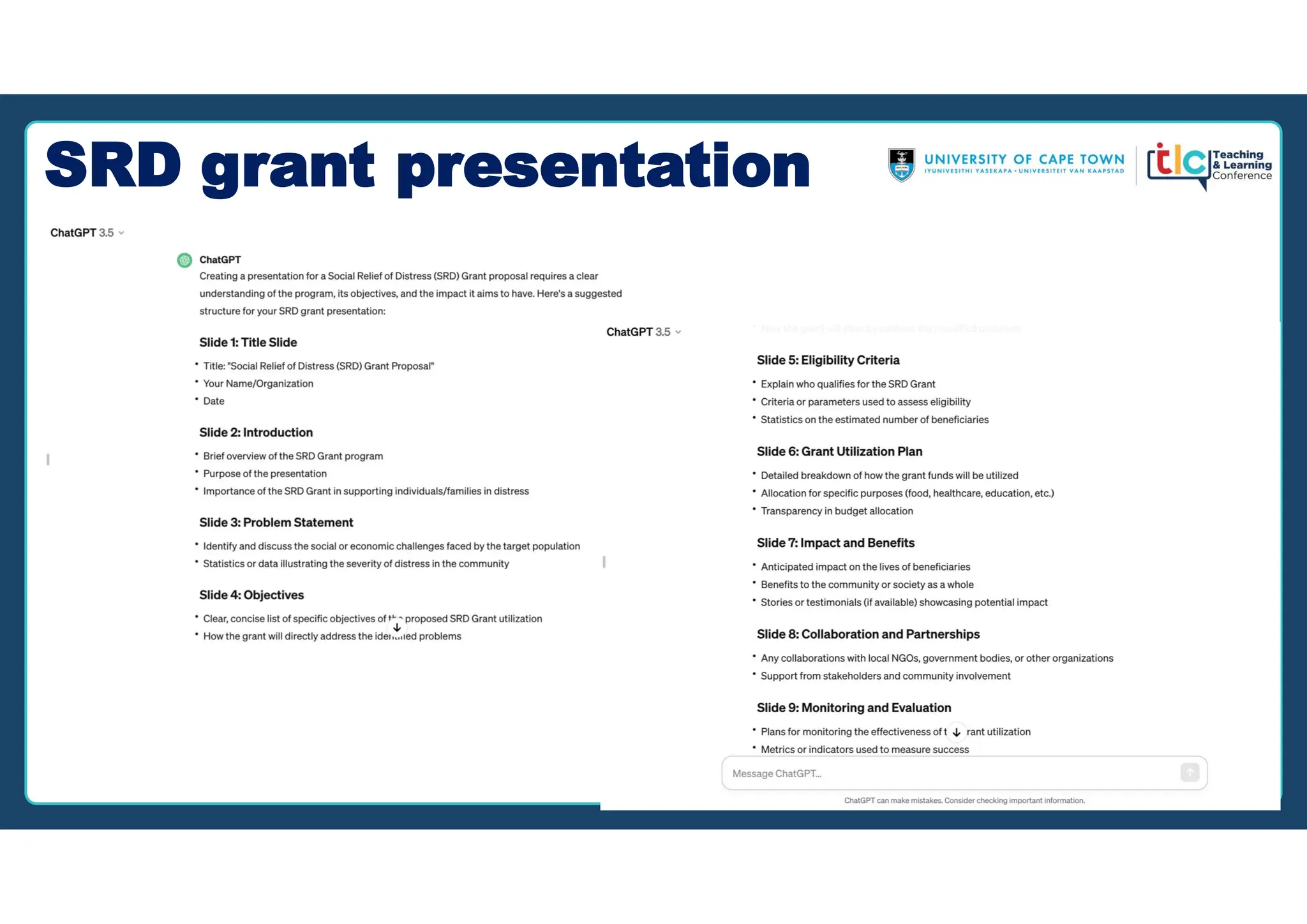 10
SRD grant presentation
 