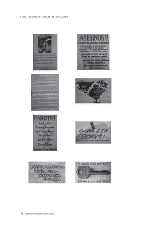 72 · MEMORIA PARTEKATU BATERANTZ
| GIZA ESKUBIDEEN URRAKETAK ANDOAINEN |
 