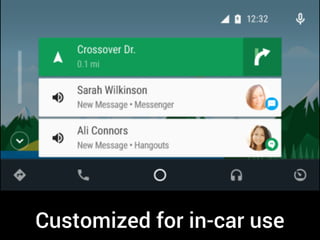 Customized for in-car use
 