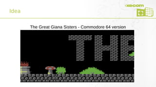 Idea
The Great Giana Sisters - Commodore 64 version
 