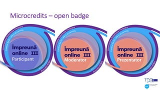Microcredits – open badge
 