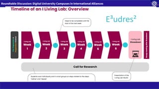 Roundtable Discussion: Digital University Campuses in International Alliances
E³udres²
 