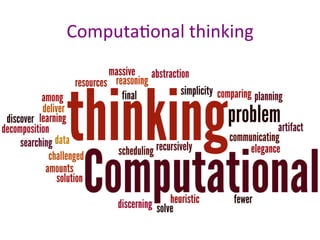ComputaPonal	thinking	
 