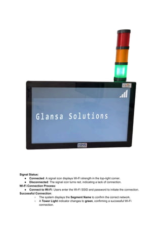 Andon System works in manufacturing companies | PDF
