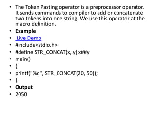 # And ## operators in c | PPT