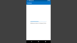 Intune MDM Enrollment: Android enterprise work profile | PPTX