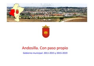 Andosilla. Con paso propio
Gobierno municipal. 2011-2015 y 2015-2019
 