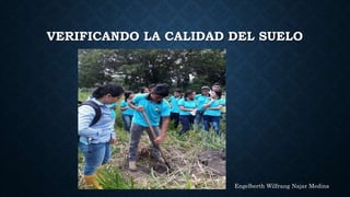VERIFICANDO LA CALIDAD DEL SUELO
Engelberth Wilfrang Najar Medina
 