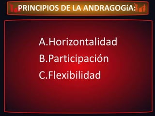 En el siglo XX este término renace con el señor EugenRosembak quien da el concepto de Andragogia como: El conjunto de elementos curriculares propios de la educación del adulto.¿Qué ES LA ANDRAGOGÍA?Es la disciplina educativa que trata de comprender al adulto desde todos los componentes humanos, es decir, como un ente psicológico, biológico y social. Para incrementar el pensamiento, la autogestión, la calidad de vida y la creatividad para promover la autorrealización.