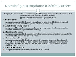 Andragogy | PPTX