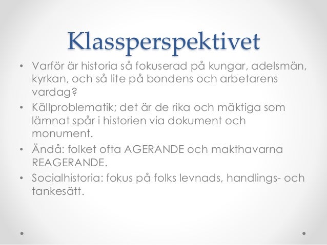 Klassperspektiv Klassperspektiv