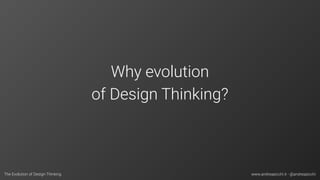 The Evolution of Design Thinking: Shifting from a Product and Service ...