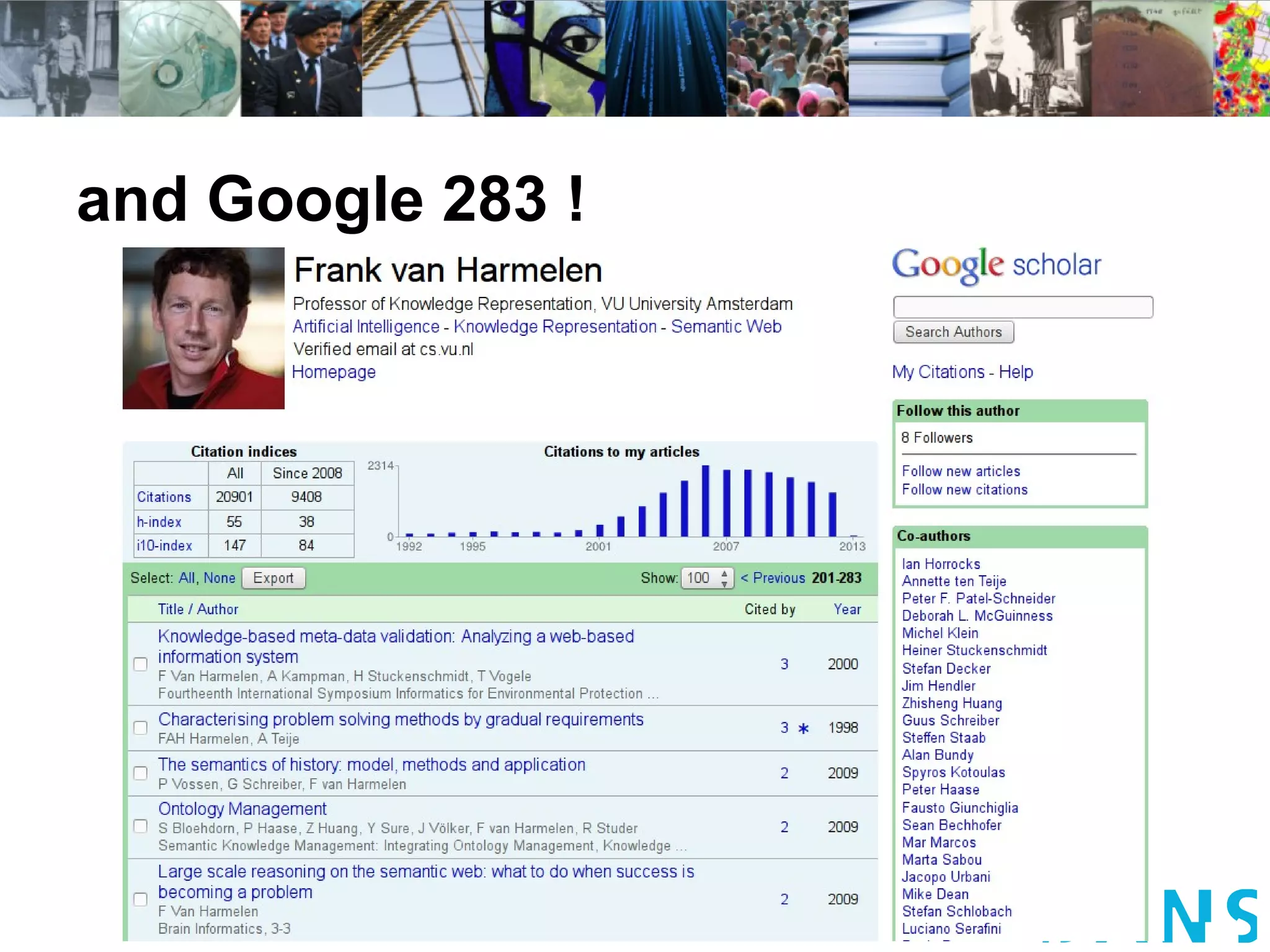 and Google 283 !
 