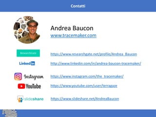 Andrea Baucon
www.tracemaker.com
https://www.researchgate.net/profile/Andrea_Baucon
http://www.linkedin.com/in/andrea-baucon-tracemaker/
https://www.instagram.com/the_tracemaker/
https://www.youtube.com/user/terragaze
Contatti
https://www.slideshare.net/AndreaBaucon
 