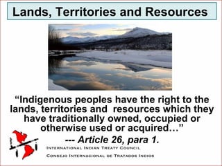 Climate change and land rights of Indigenous peoples | PPT