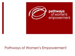 Pathways of Women ’ s Empowerment  