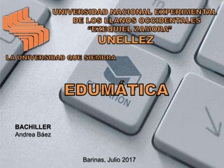 BACHILLER
Andrea Báez
Barinas, Julio 2017
 
