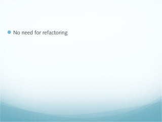 No need for refactoring
 