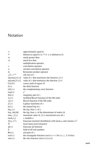 Convolution Notatin Andrea Goldsmith-Wireless Communications-Cambridge University Press ...