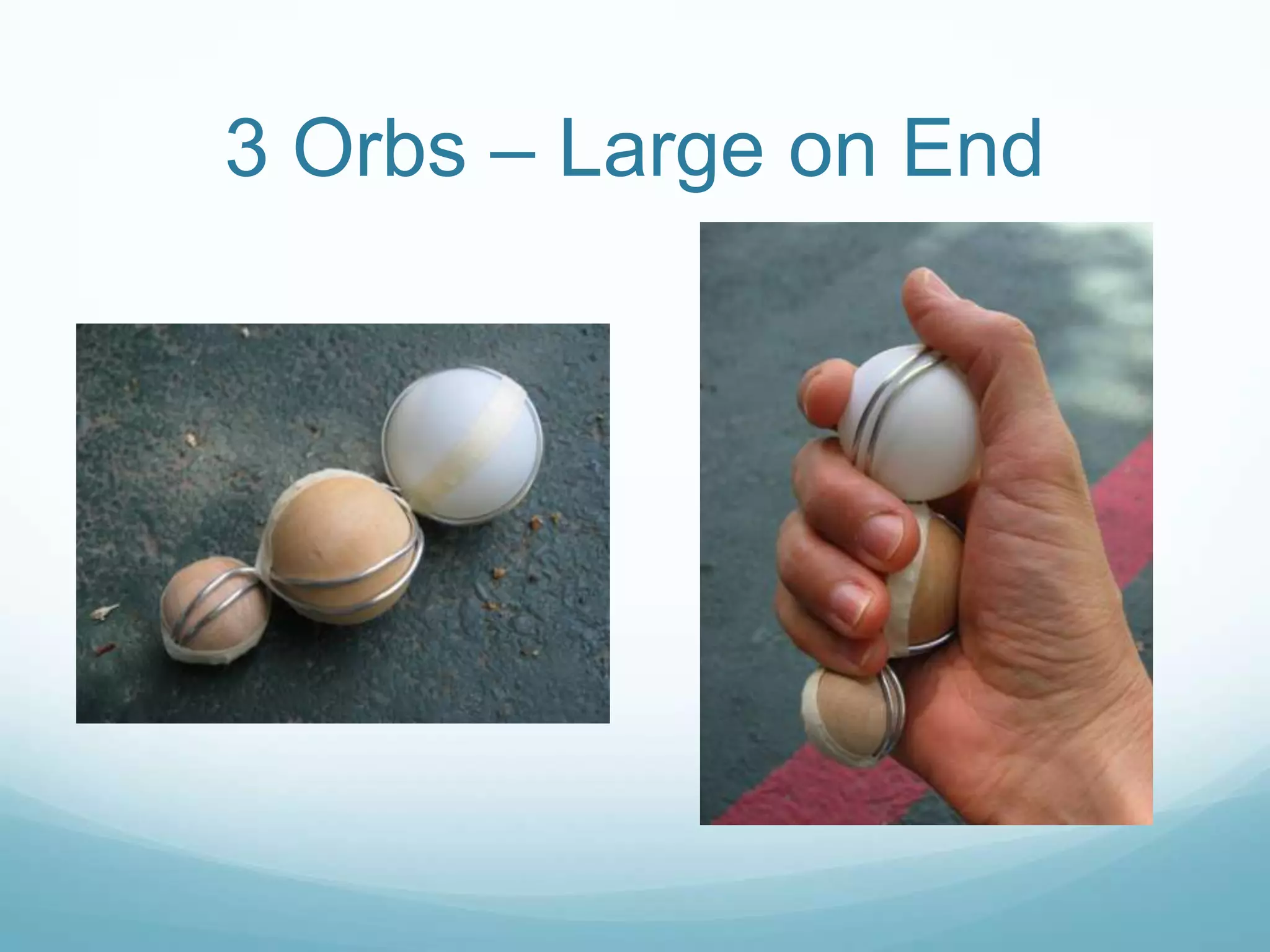 3 Orbs – Large on End
 
