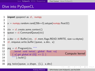[Harvard CS264] 10a - Easy, Effective, Efficient: GPU Programming in ...