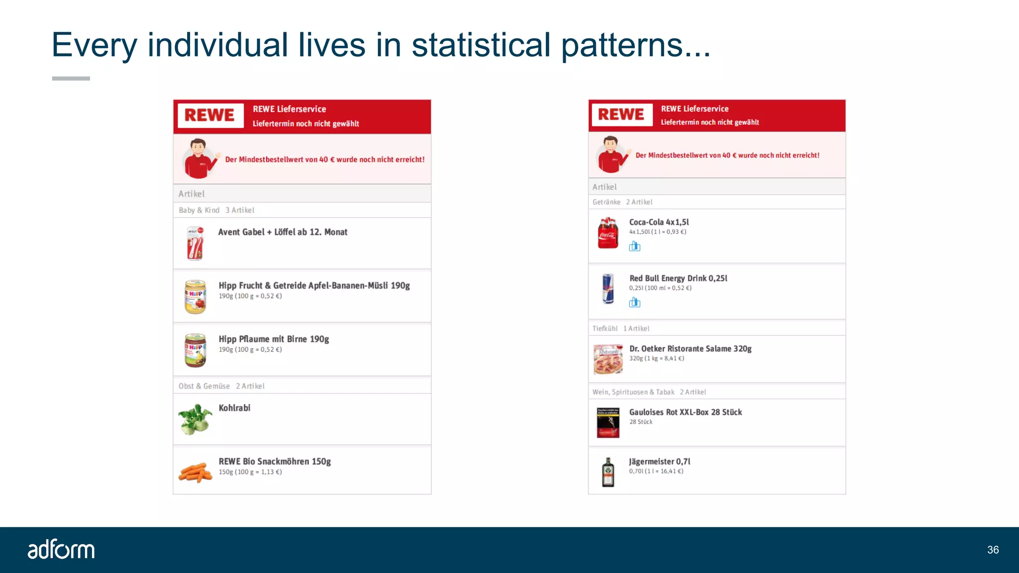 Every individual lives in statistical patterns...
!36
 
