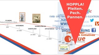 art&
HOPPLA! 
Pleiten.  
Pech.  
Pannen.
 