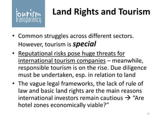 Reputational Commons Tourism Development and Land Use in Myanmar - Dr. Andrea Valentin | PDF