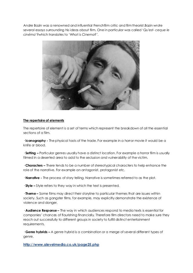 Andre bazin long take image