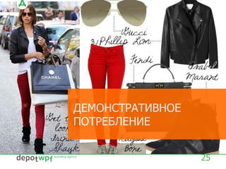 ДЕМОНСТРАТИВНОЕ
ПОТРЕБЛЕНИЕ
25
 