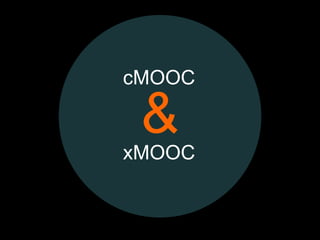 cMOOC

 &
xMOOC
 