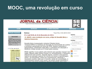 MOOC, uma revolução em curso
 